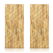 Load image into Gallery viewer, Paneled Hollow Core Solid Wood Double Closet Sliding Door Slabs