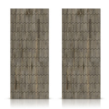 Load image into Gallery viewer, Paneled Hollow Core Solid Wood Double Closet Sliding Door Slabs