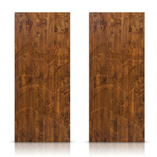 Load image into Gallery viewer, Paneled Hollow Core Solid Wood Double Closet Sliding Door Slabs