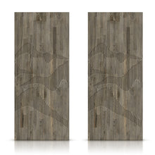 Load image into Gallery viewer, Paneled Hollow Core Solid Wood Double Closet Sliding Door Slabs