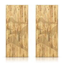 Load image into Gallery viewer, Paneled Hollow Core Solid Wood Double Closet Sliding Door Slabs