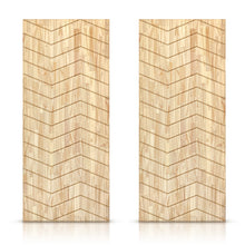 Load image into Gallery viewer, Paneled Hollow Core Solid Wood Double Closet Sliding Door Slabs