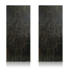 Load image into Gallery viewer, Paneled Hollow Core Solid Wood Double Closet Sliding Door Slabs