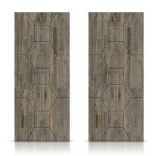 Load image into Gallery viewer, Paneled Hollow Core Solid Wood Double Closet Sliding Door Slabs