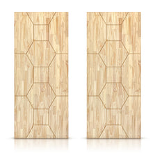 Load image into Gallery viewer, Paneled Hollow Core Solid Wood Double Closet Sliding Door Slabs