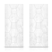 Load image into Gallery viewer, Paneled Hollow Core Solid Wood Double Closet Sliding Door Slabs