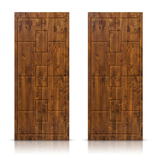Load image into Gallery viewer, Paneled Hollow Core Solid Wood Double Closet Sliding Door Slabs