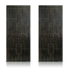 Load image into Gallery viewer, Paneled Hollow Core Solid Wood Double Closet Sliding Door Slabs