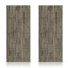 Load image into Gallery viewer, Paneled Hollow Core Solid Wood Double Closet Sliding Door Slabs