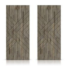 Load image into Gallery viewer, Paneled Hollow Core Solid Wood Double Closet Sliding Door Slabs