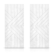 Load image into Gallery viewer, Paneled Hollow Core Solid Wood Double Closet Sliding Door Slabs