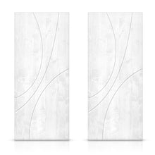 Load image into Gallery viewer, Paneled Hollow Core Solid Wood Double Closet Sliding Door Slabs