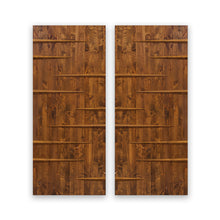 Load image into Gallery viewer, Paneled Hollow Core Solid Wood Double Closet Sliding Door Slabs