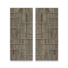 Load image into Gallery viewer, Paneled Hollow Core Solid Wood Double Closet Sliding Door Slabs