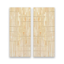 Load image into Gallery viewer, Paneled Hollow Core Solid Wood Double Closet Sliding Door Slabs