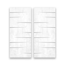 Load image into Gallery viewer, Paneled Hollow Core Solid Wood Double Closet Sliding Door Slabs