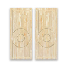Load image into Gallery viewer, Paneled Hollow Core Solid Wood Double Closet Sliding Door Slabs