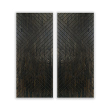 Load image into Gallery viewer, Paneled Hollow Core Solid Wood Double Closet Sliding Door Slabs