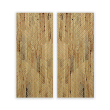 Load image into Gallery viewer, Paneled Hollow Core Solid Wood Double Closet Sliding Door Slabs