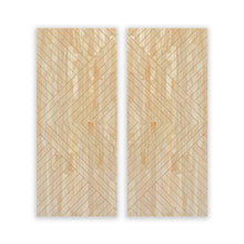 Load image into Gallery viewer, Paneled Hollow Core Solid Wood Double Closet Sliding Door Slabs