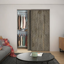 Load image into Gallery viewer, Paneled Hollow Core Solid Wood Double Closet Sliding Door Slabs