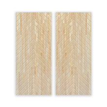 Load image into Gallery viewer, Paneled Hollow Core Solid Wood Double Closet Sliding Door Slabs