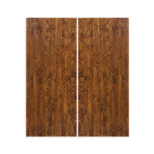 Load image into Gallery viewer, Chevron Arrow Pattern Hollow Core Solid Wood Double Closet Sliding Door Slabs