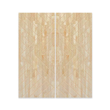 Load image into Gallery viewer, Chevron Arrow Pattern Hollow Core Solid Wood Double Closet Sliding Door Slabs