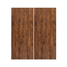Load image into Gallery viewer, Diamond Pattern Hollow Core Solid Wood Double Closet Sliding Door Slabs