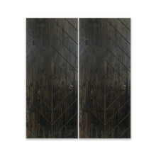 Load image into Gallery viewer, Diamond Pattern Hollow Core Solid Wood Double Closet Sliding Door Slabs