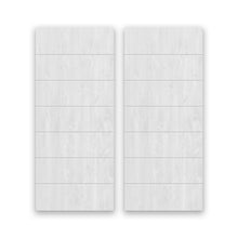 Load image into Gallery viewer, Paneled Hollow Core Solid Wood Double Closet Sliding Door Slabs
