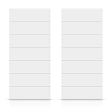 Load image into Gallery viewer, Paneled Hollow Core MDF Double Closet Sliding Door Slabs