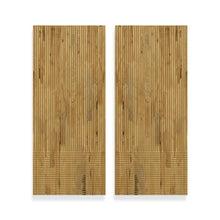Load image into Gallery viewer, Paneled Hollow Core Solid Wood Double Closet Sliding Door Slabs