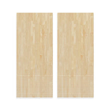 Load image into Gallery viewer, Paneled Hollow Core Solid Wood Double Closet Sliding Door Slabs