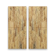 Load image into Gallery viewer, Sun Pattern Hollow Core Solid Wood Double Closet Sliding Door Slabs