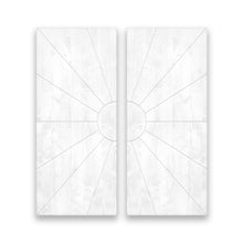 Load image into Gallery viewer, Sun Pattern Hollow Core Solid Wood Double Closet Sliding Door Slabs