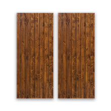 Load image into Gallery viewer, Paneled Hollow Core Solid Wood Double Closet Sliding Door Slabs