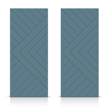 Load image into Gallery viewer, Chevron Arrow Pattern Hollow Core MDF Double Closet Sliding Door Slabs
