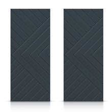 Load image into Gallery viewer, Chevron Arrow Pattern Hollow Core MDF Double Closet Sliding Door Slabs