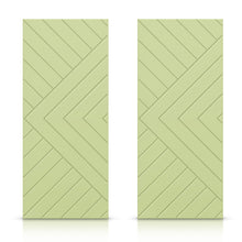 Load image into Gallery viewer, Chevron Arrow Pattern Hollow Core MDF Double Closet Sliding Door Slabs