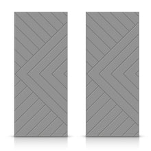 Load image into Gallery viewer, Chevron Arrow Pattern Hollow Core MDF Double Closet Sliding Door Slabs