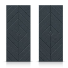 Load image into Gallery viewer, Diamond Pattern Hollow Core MDF Double Closet Sliding Door Slabs