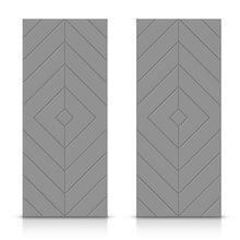 Load image into Gallery viewer, Diamond Pattern Hollow Core MDF Double Closet Sliding Door Slabs