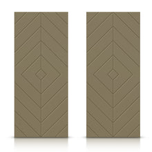 Load image into Gallery viewer, Diamond Pattern Hollow Core MDF Double Closet Sliding Door Slabs