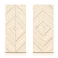 Load image into Gallery viewer, Diamond Pattern Hollow Core MDF Double Closet Sliding Door Slabs