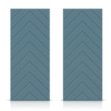Load image into Gallery viewer, Herringbone Pattern Hollow Core MDF Double Closet Sliding Door Slabs