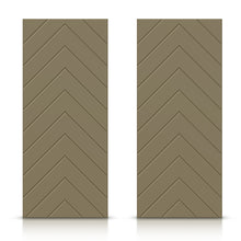 Load image into Gallery viewer, Herringbone Pattern Hollow Core MDF Double Closet Sliding Door Slabs