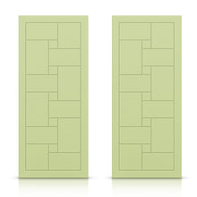 Load image into Gallery viewer, Hollow Core Stained Composite MDF Interior Double Closet Sliding Doors