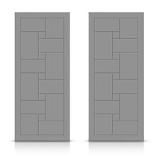 Load image into Gallery viewer, Hollow Core Stained Composite MDF Interior Double Closet Sliding Doors