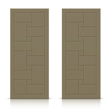 Load image into Gallery viewer, Hollow Core Stained Composite MDF Interior Double Closet Sliding Doors